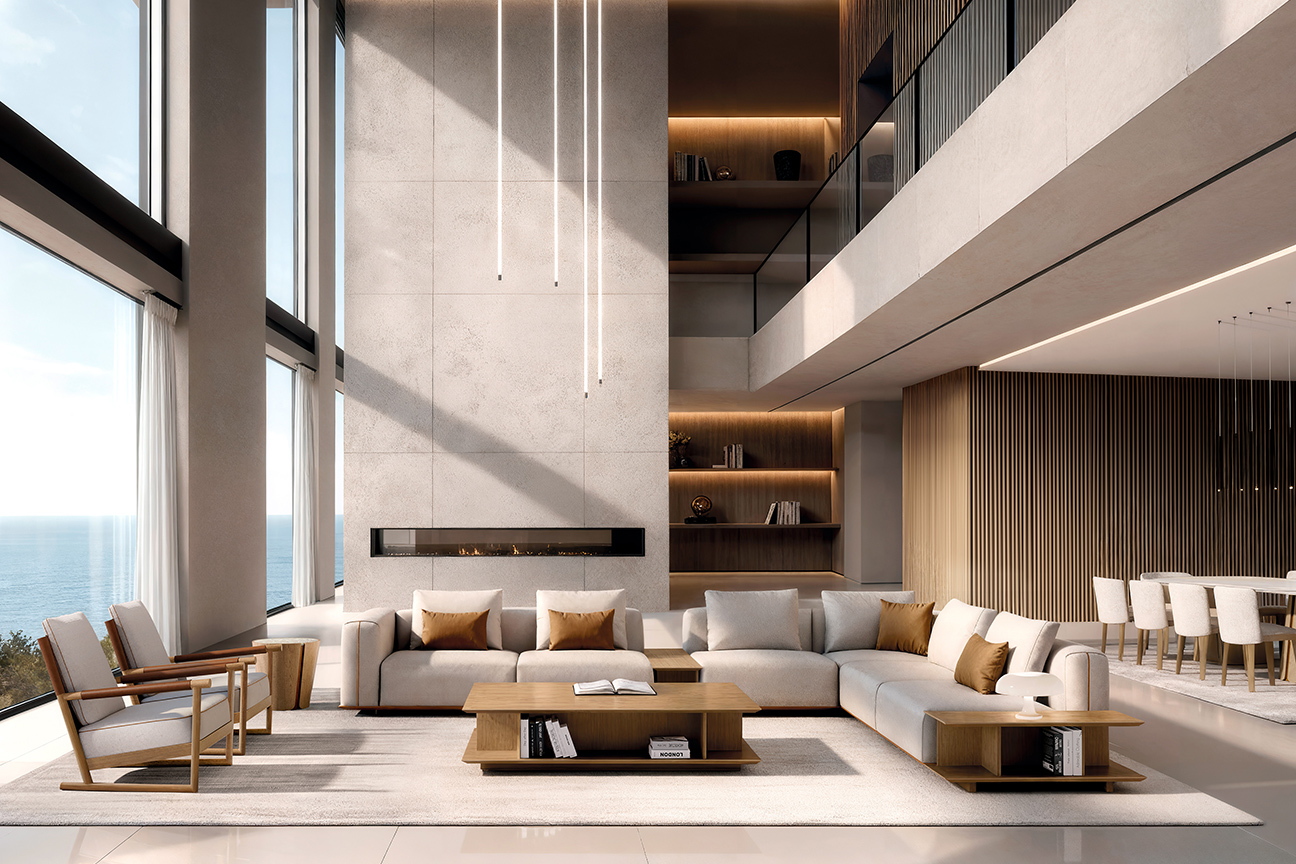 Capri living room designed by Buratti with Italian design and high quality Spanish craftsmanship