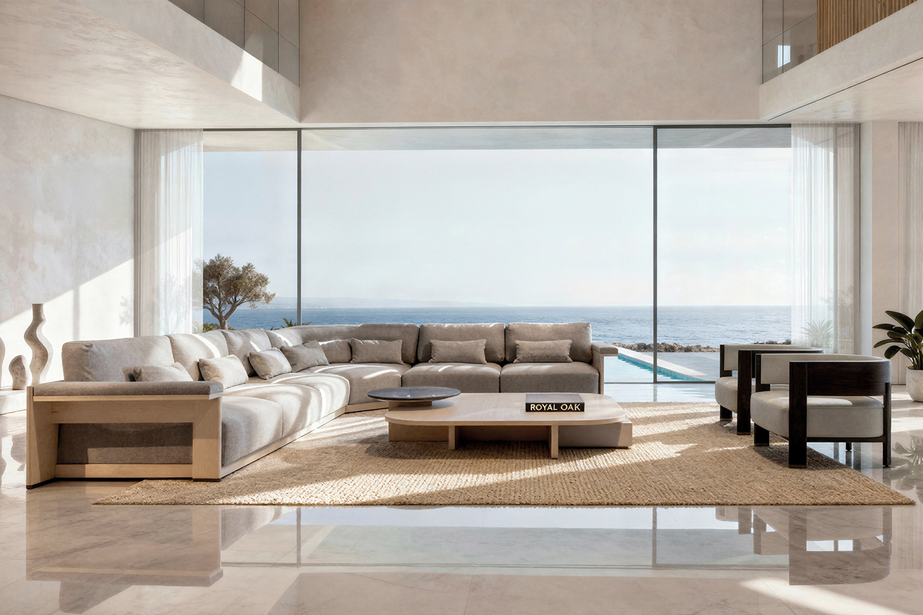 Jude living room designed by Francesc Rifé, an architectural designer space with contemporary elegance