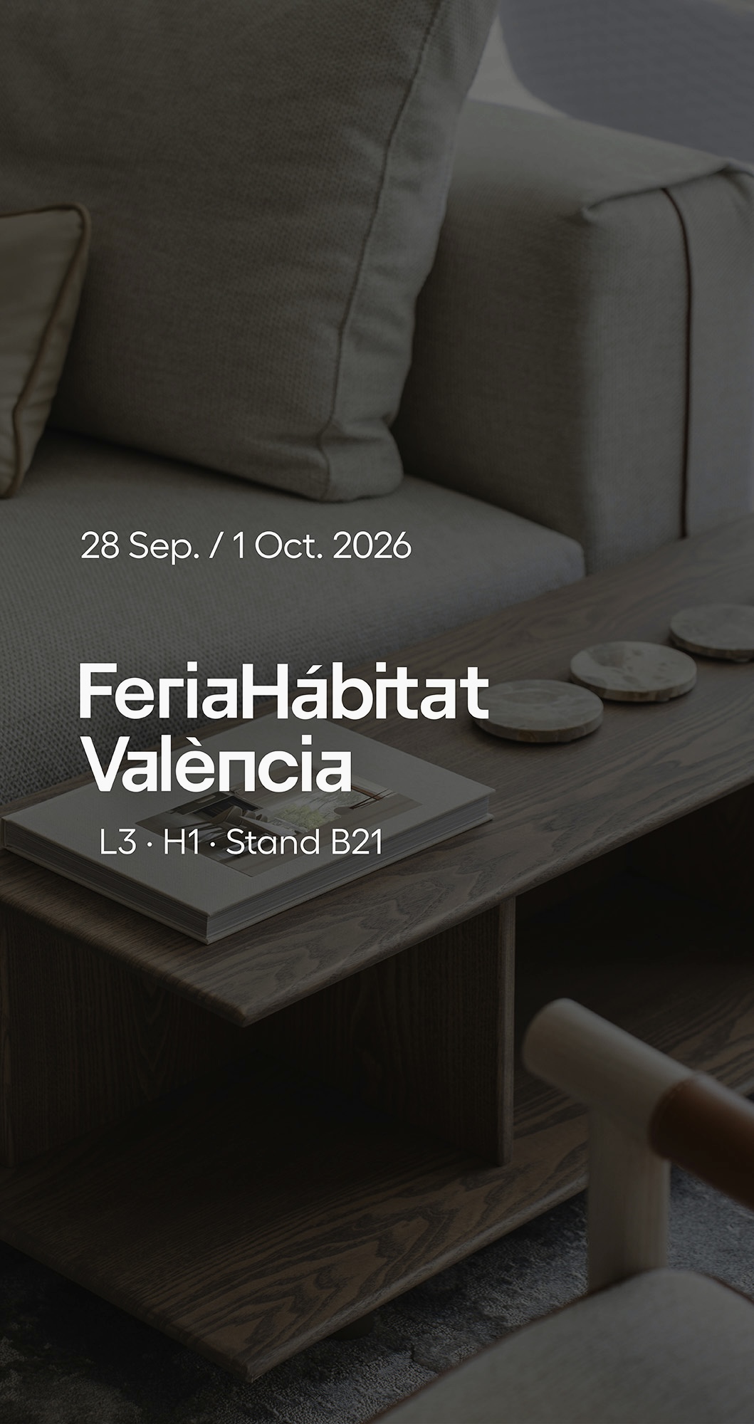 Feria Hábitat València · 28 Sept. / 1 Oct. 2026 · L3 · H1 · Stand B21