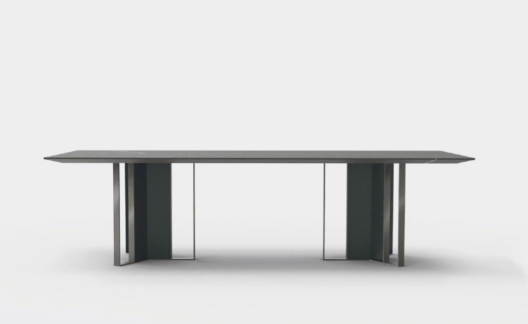 Dining table that fuses design and innovation with tradition and craftsmanship.