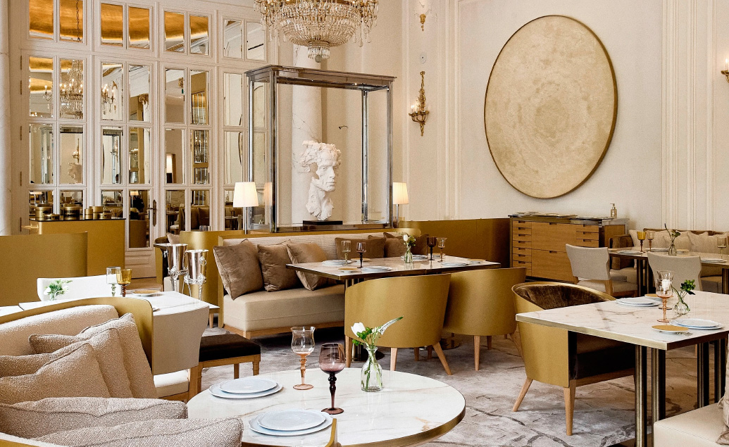 Luxury restaurants with contract furniture produced by Alexandra.