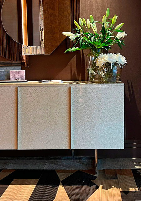 Iris sideboard exhibited in Screams and Whispers, Jesús Toro space in Marbella Design & Art 2022