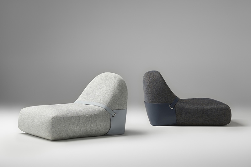 Set of two Nido armchairs of avant-garde design, belonging to the Forwards collection by Alexandra.