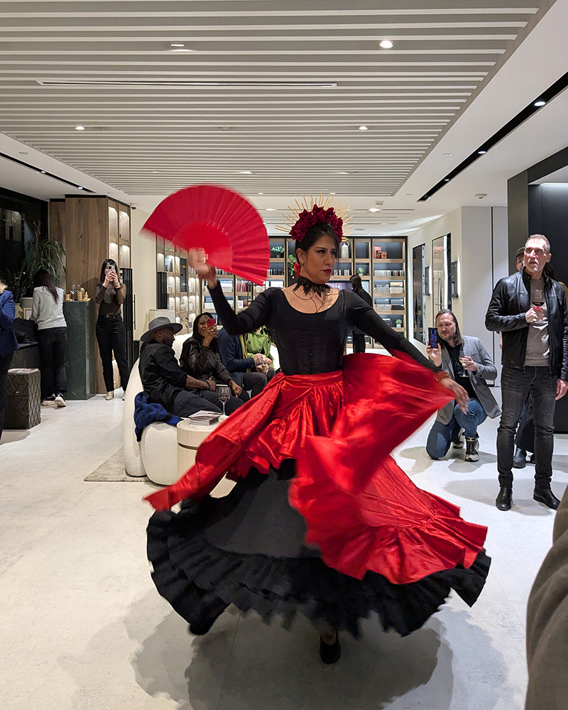 A very flamenco and art-filled celebration during the presentation of Alexandra at Consentino New York.