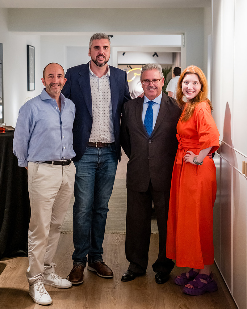 Johnny Ventura, CEO de Alexandra, Ruben y Vicente de Uecko y Francesca H. Sapey unidos por valores como la artesanía, el diseño y la emoción.