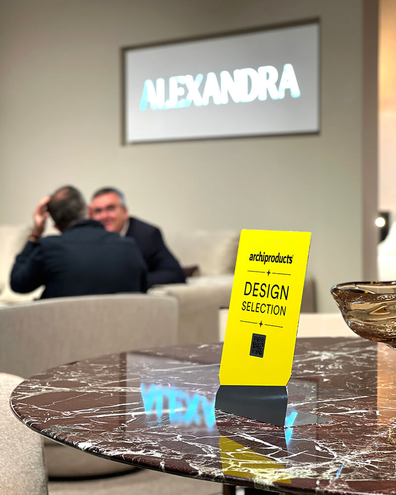 ALEXANDRA recibe la insignia Design Selection de Archiproducts por su diseño de mobiliario contemporáneo, innovación y calidad en el sector lujo.