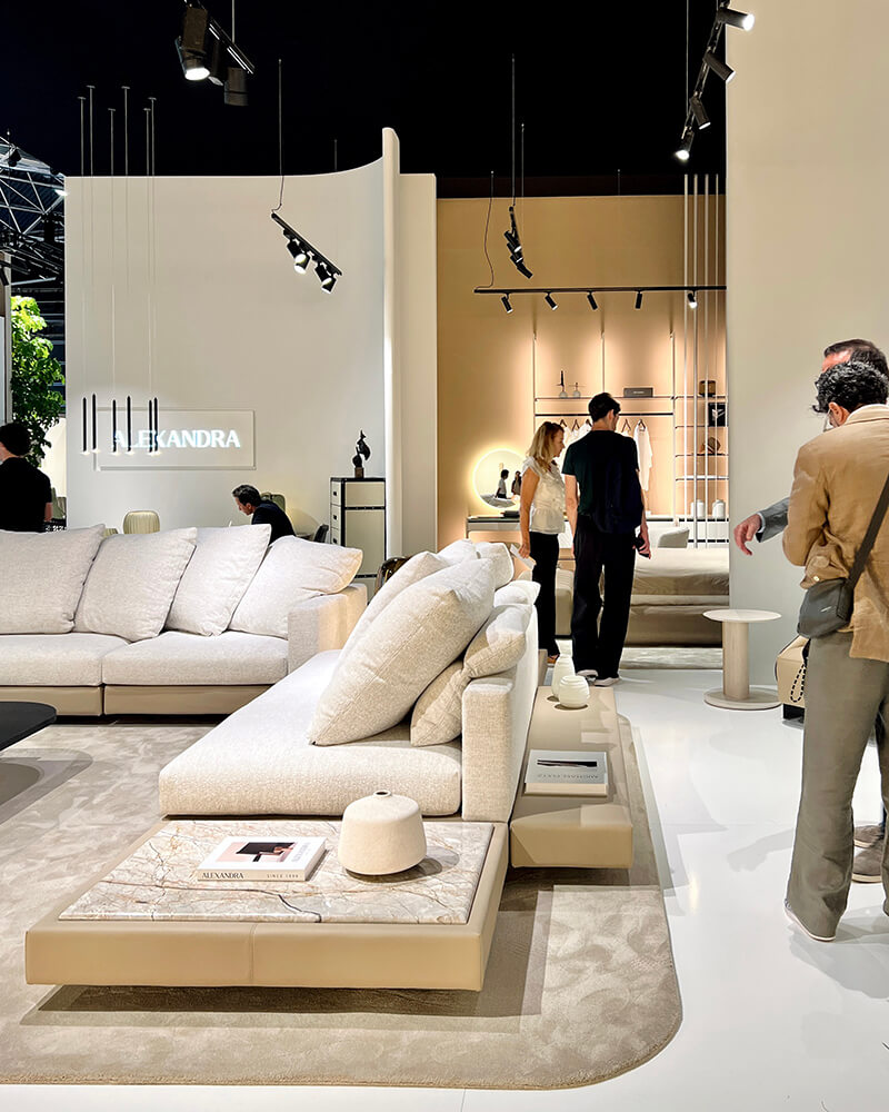 Habitat 2026. Mondrian modular sofa and tables by Jacobo Ventura.