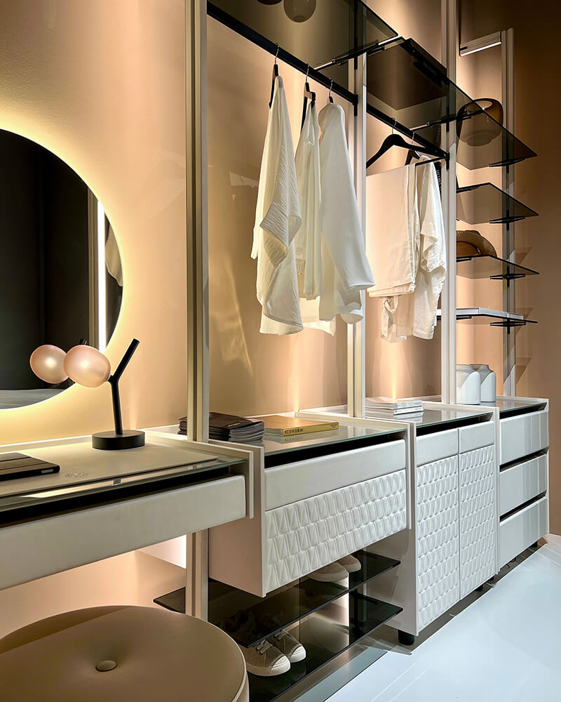 Habitat 2026. Monopole modular shelving system by Jacobo Ventura.